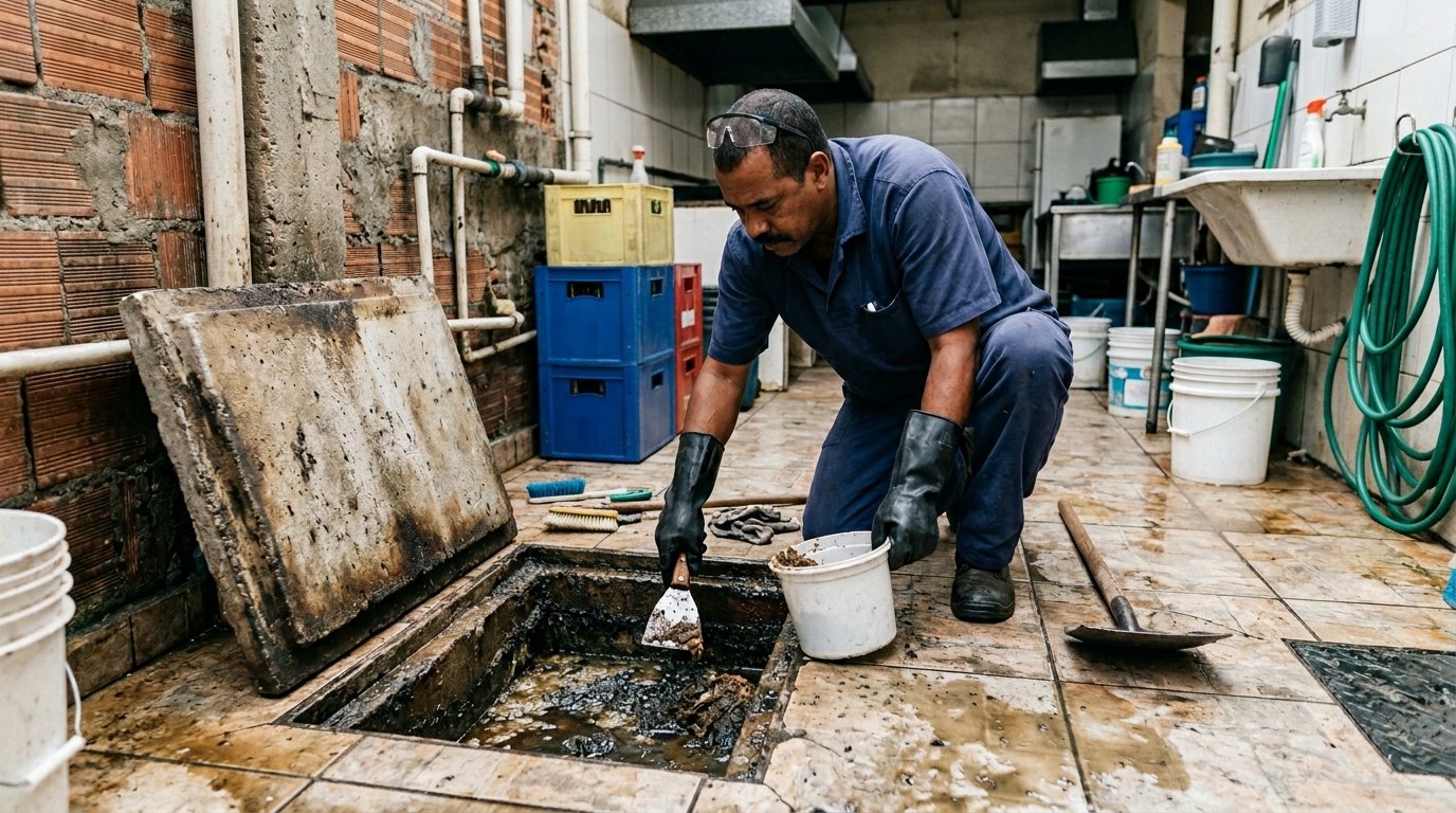 Esvaziamento de Caixa de Gordura em Joinville‑SC