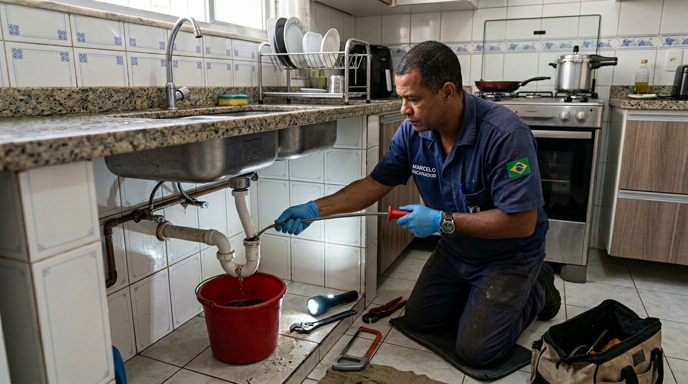 Limpeza de Canos com Equipamento em Joinville‑SC